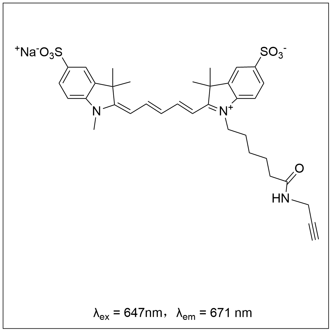  Sulfo Cy5 alkyne