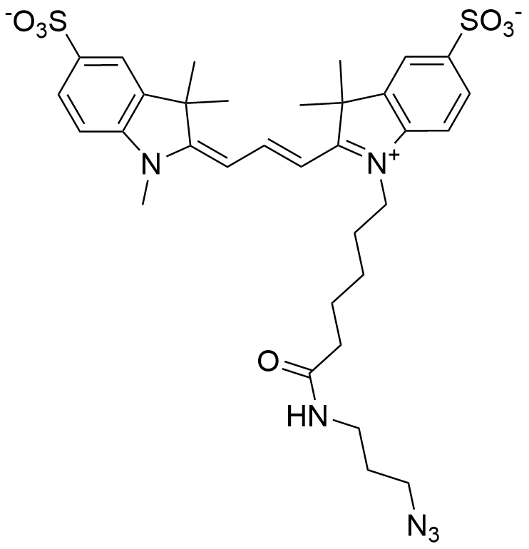磺酸花菁染料 Sulfo Cy3 azide