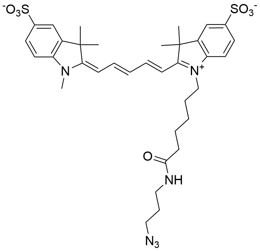 磺酸花菁染料 Sulfo  Cy5 azide