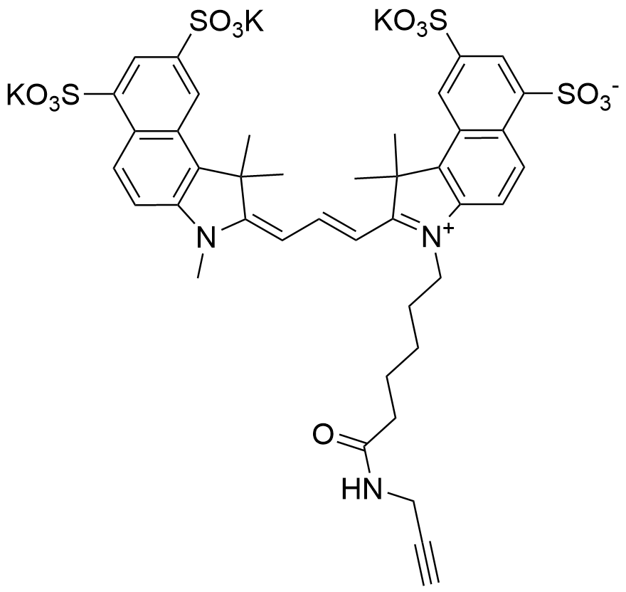 磺酸花菁染料 Sulfo Cy3.5 alkyne