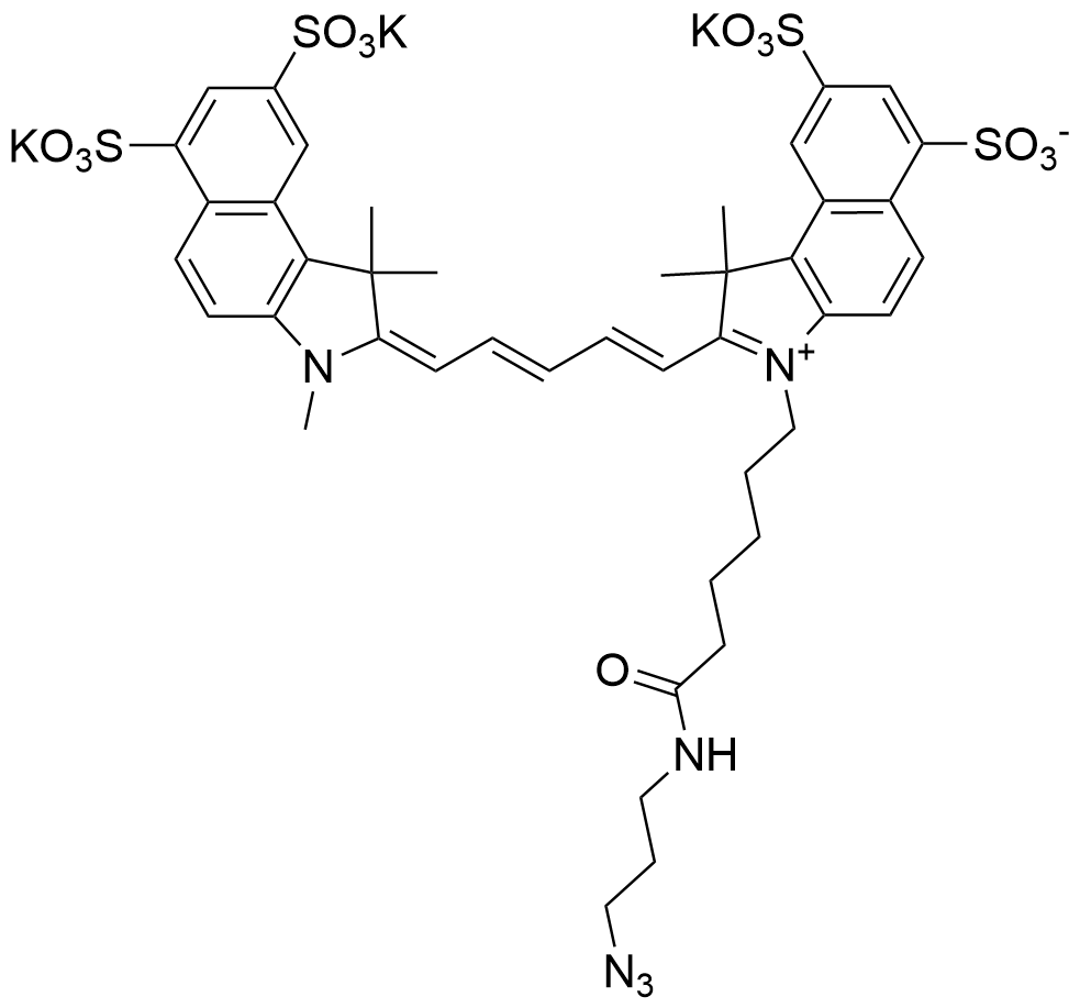 磺酸花菁染料 Sulfo  Cy5.5 azide