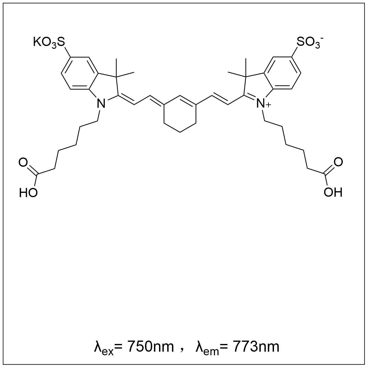 磺酸花菁染料 sulfo cy7 dicarboxylic acid