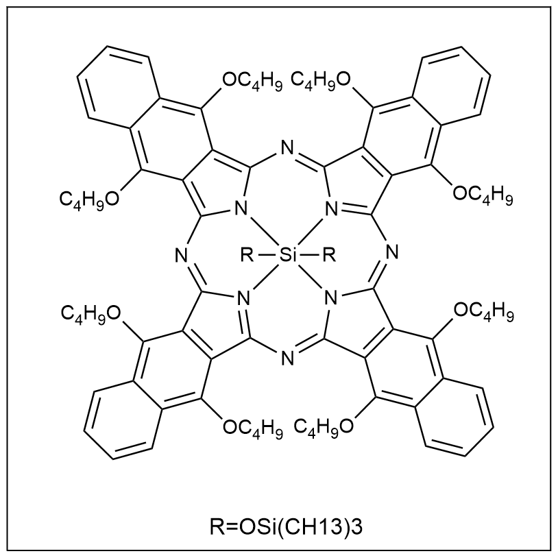 5,9,14,18,23,27,32,36-八丁氧基-2,3-萘酞菁双(三己基硅氧基)硅烷