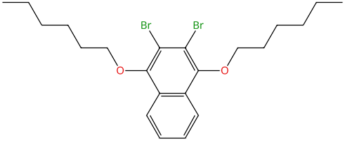 2,3-二溴-1,4-双（己氧基）萘