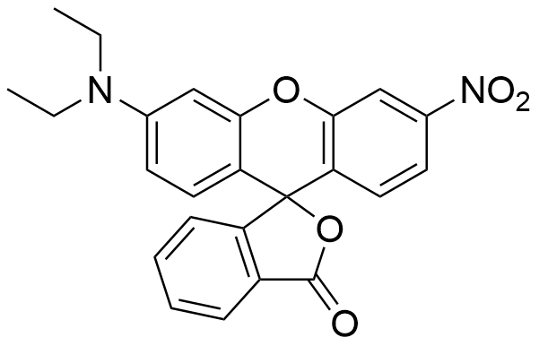 3'-(diethylamino)-6'-nitro-3H-spiro[isobenzofuran-1,9'-xanthen]-3-one