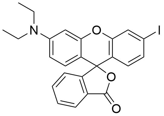 3'-(diethylamino)-6'-iodo-3H-spiro[isobenzofuran-1,9'-xanthene]-3-one