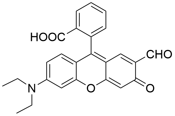 2-(6-(diethylamino)-2-formyl-3-oxo-3H-xanthen-9-yl)benzoic acid