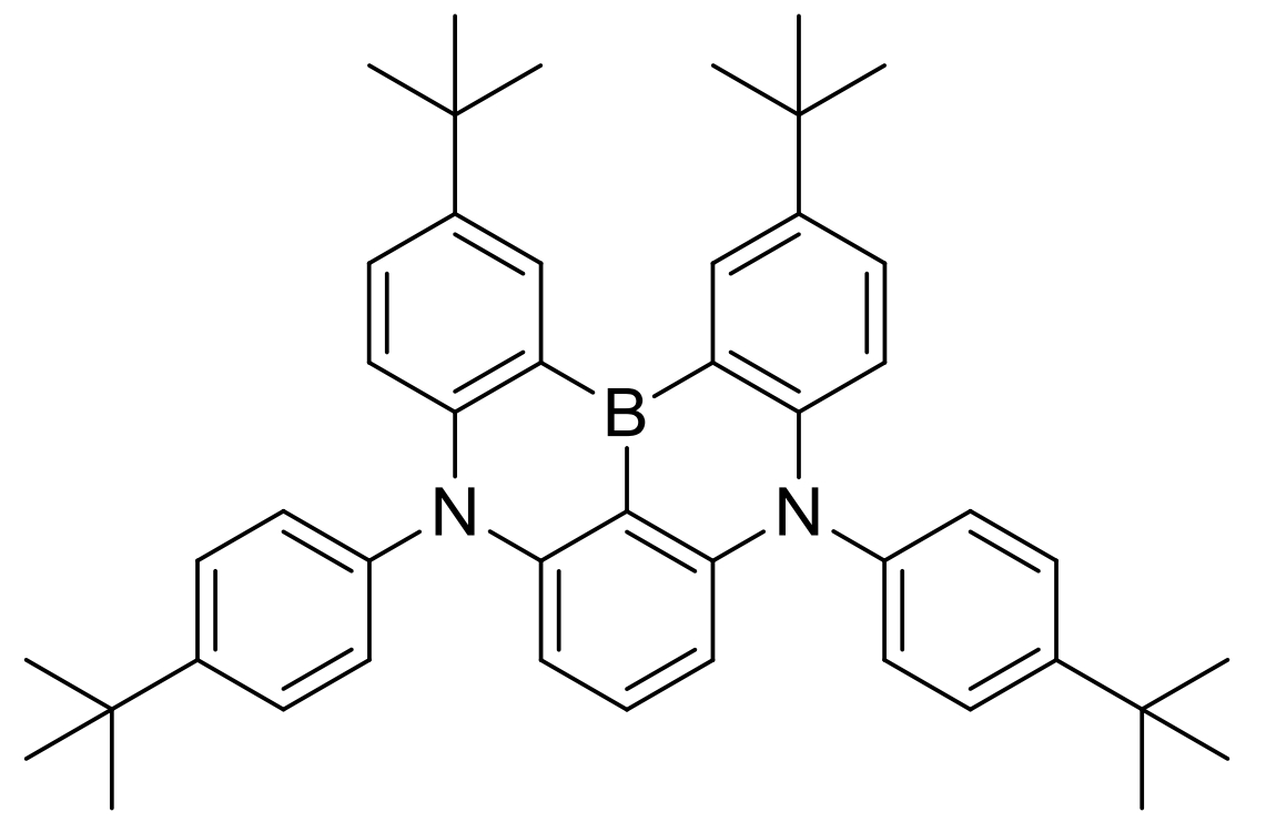 高纯蓝色荧光材料t-DABNA