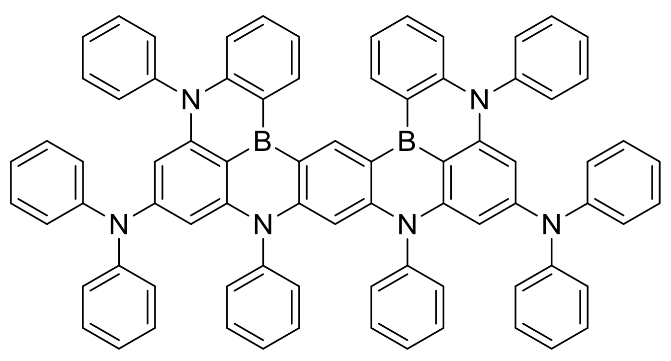 高纯蓝色荧光材料v-DABNA