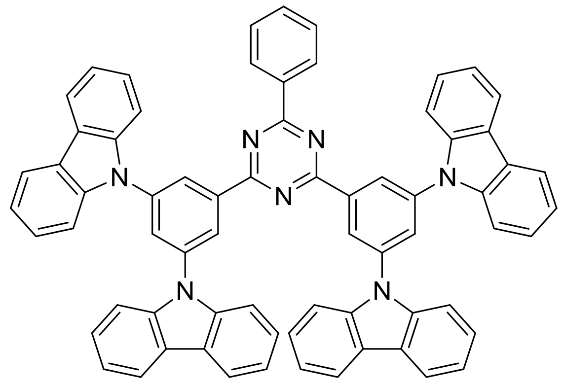 高纯蓝色荧光材料DDCzTrz