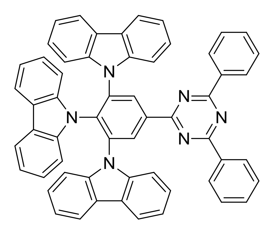 高纯蓝色荧光材料TCzTrz